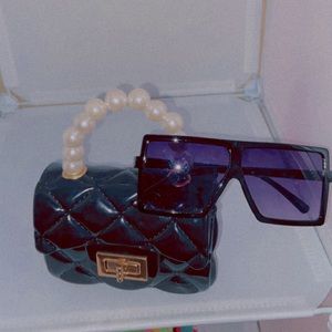 Toddler girl Pearl purses set with shades